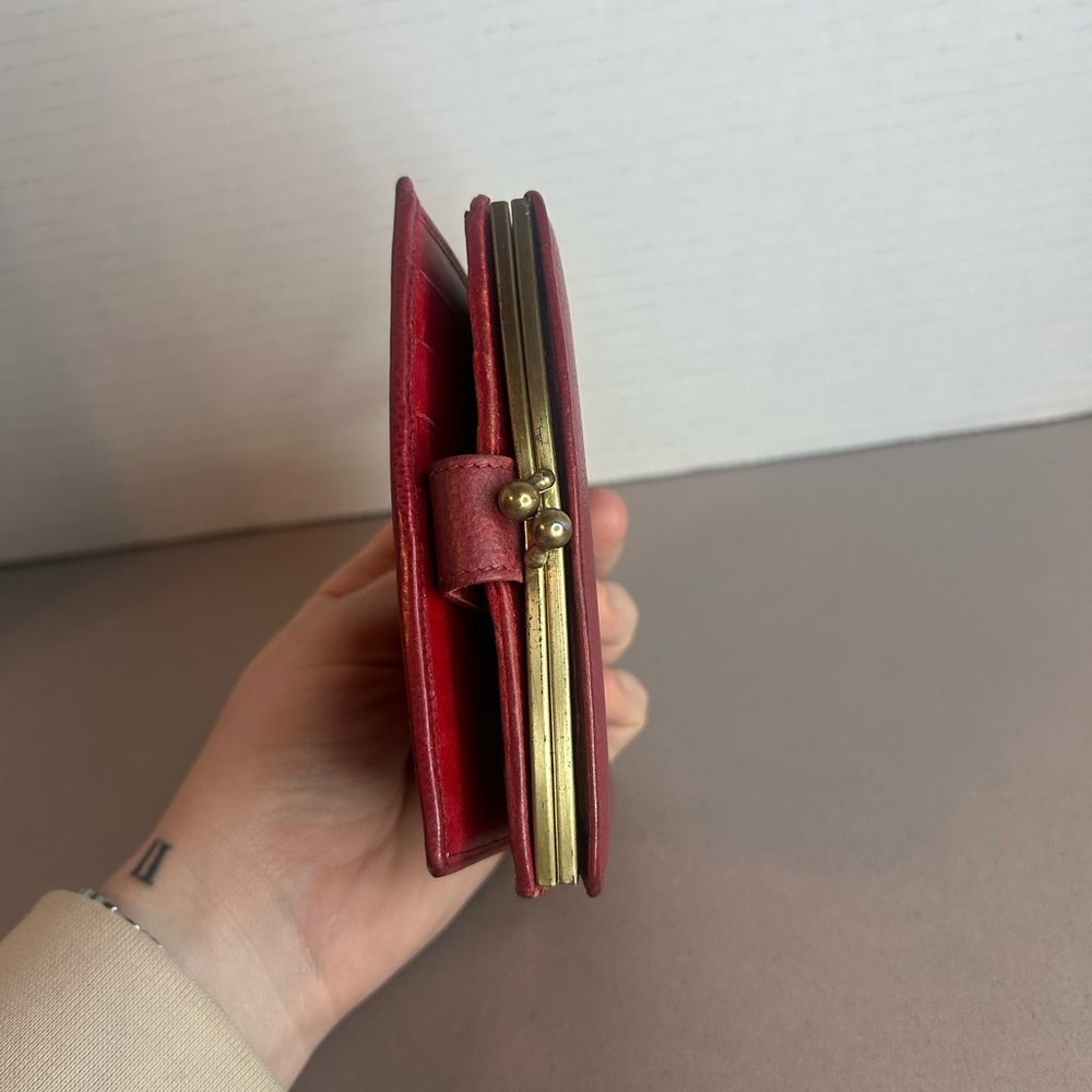Rare Vintage Coach Red Madison Kisslock Wallet - Picture 4 of 4